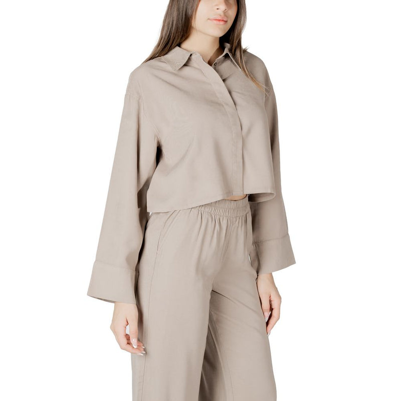 Only ONLARIS LIFE Blouse Beige en Viscose - Élégance et Confort