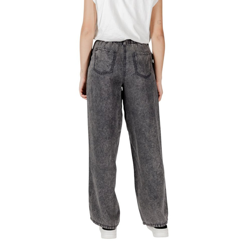 Only Black Lyocell Pant - Elegant Wide-Leg Trousers