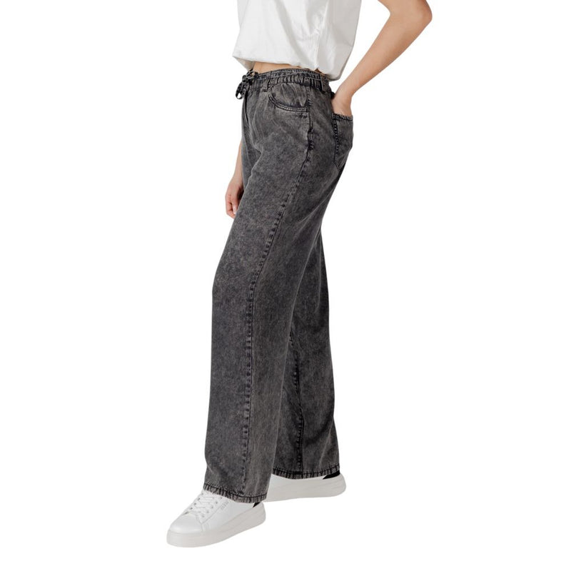 Only Black Lyocell Pant - Elegant Wide-Leg Trousers
