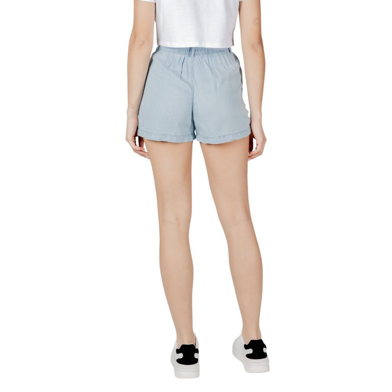 Only Light Blue Lyocell High-Waisted Shorts