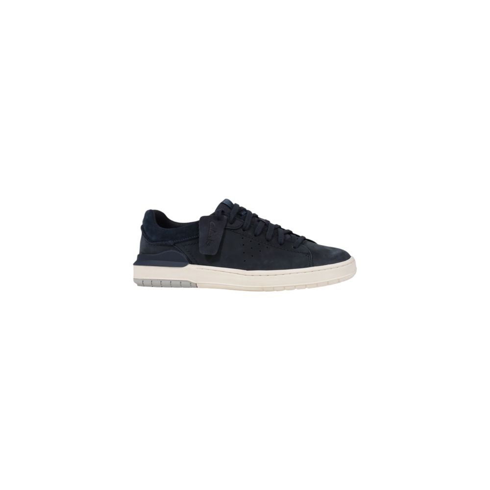 Clarks Blue Nubuc Leather Sneaker