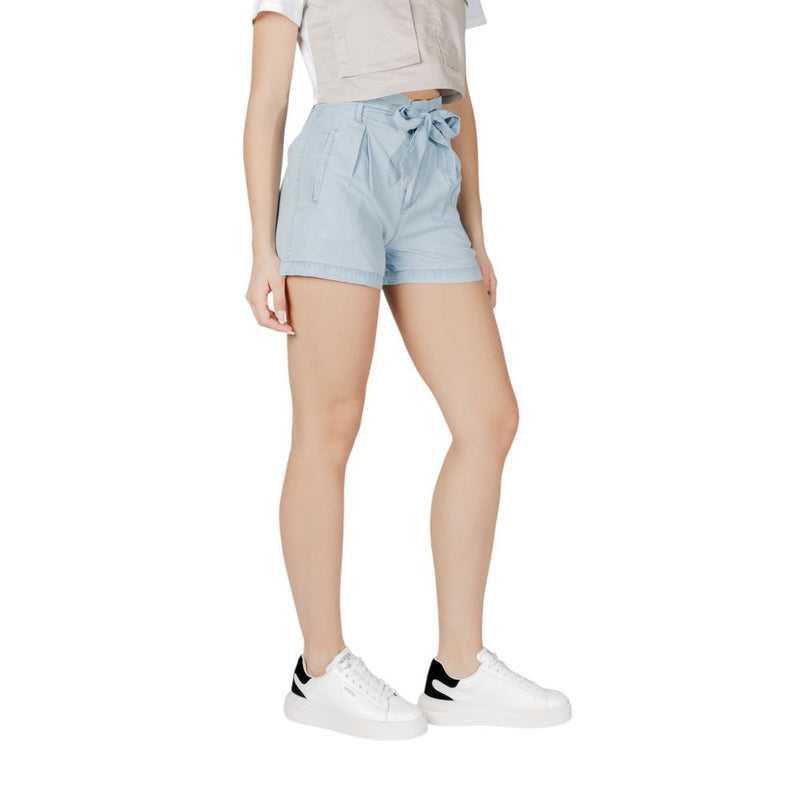 Only Light Blue Lyocell High-Waisted Shorts