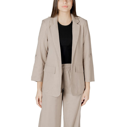 Seul le blazer beige en viscose