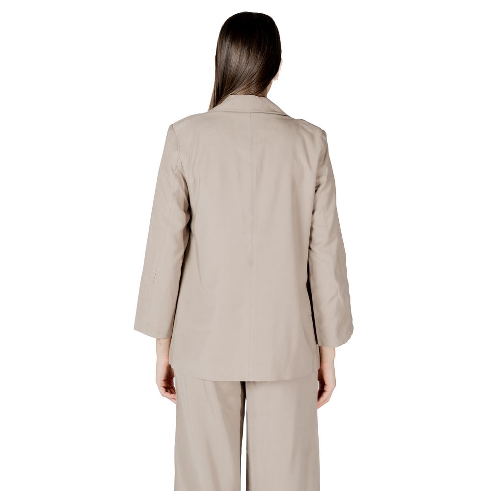 Only ONLARIS LIFE Beige Viscose Blazer for Women