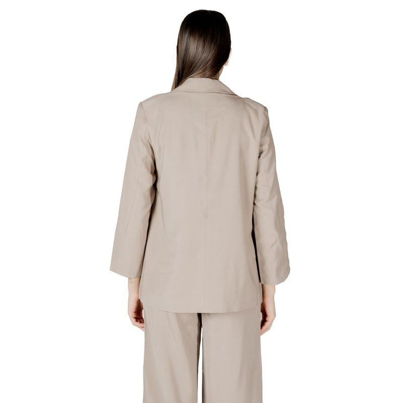 Only ONLARIS LIFE Beige Viscose Blazer for Women