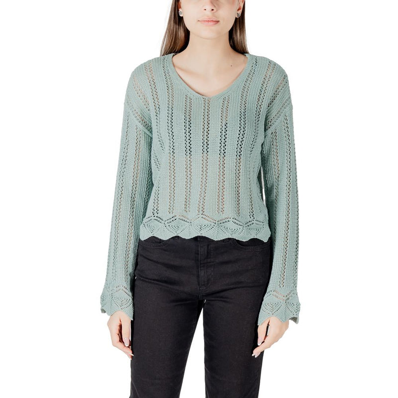 Only ONLELBA LIFE LS V-NECK CC KNT 15339529 Sweater - Turquoise