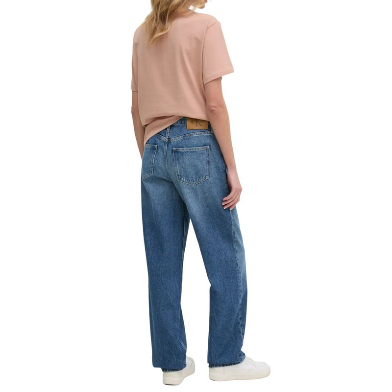 Calvin Klein Jeans Blue Cotton Mom Jean - Confort et Élégance