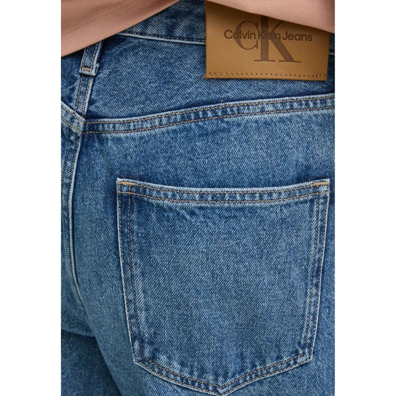 Calvin Klein Jeans Blue Cotton Mom Jean - Confort et Élégance
