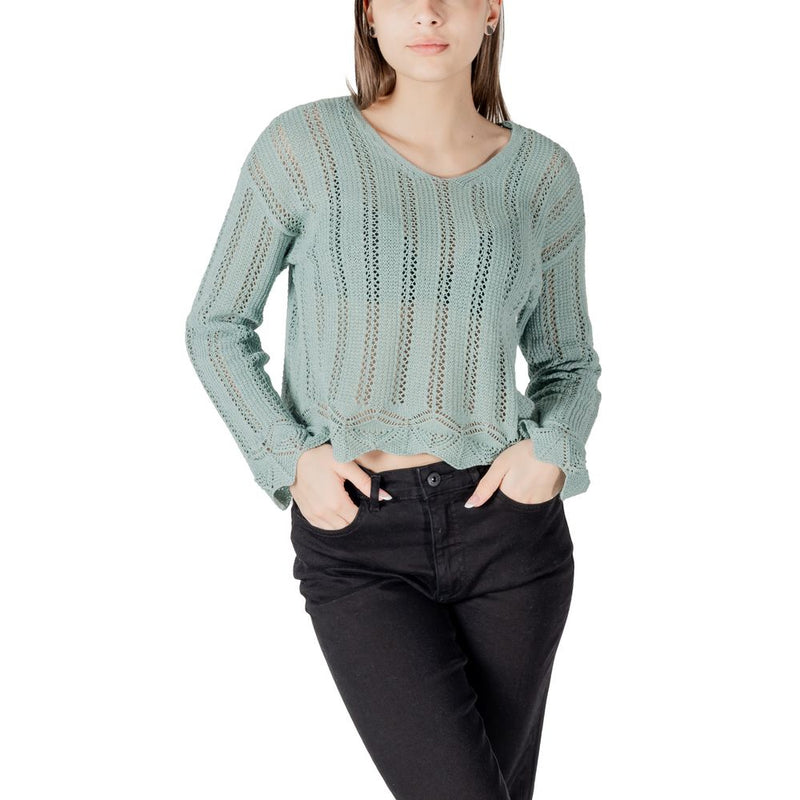 Only ONLELBA LIFE LS V-NECK CC KNT 15339529 Sweater - Turquoise
