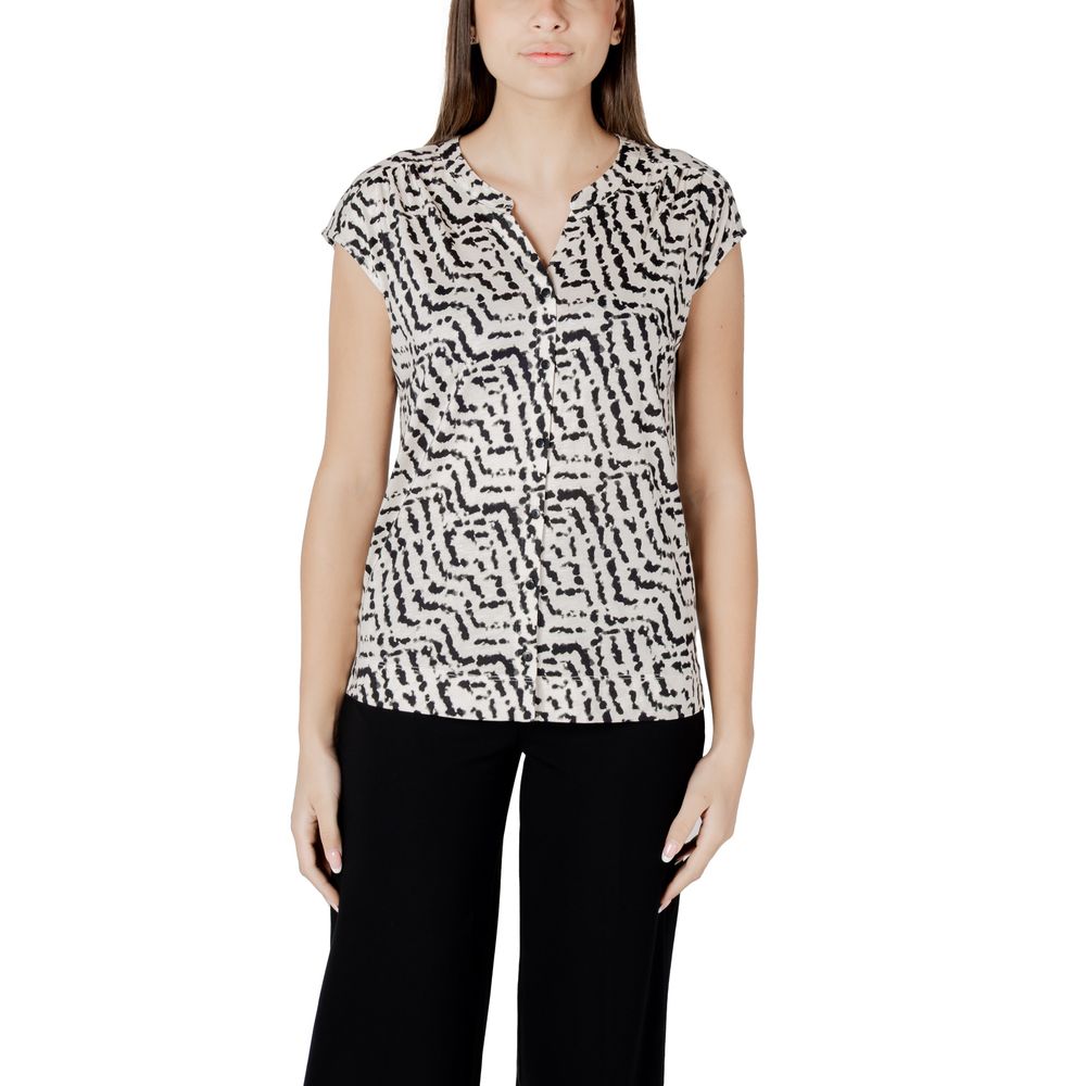 Street One Cream Cotton T-Shirt - Stylish & Versatile