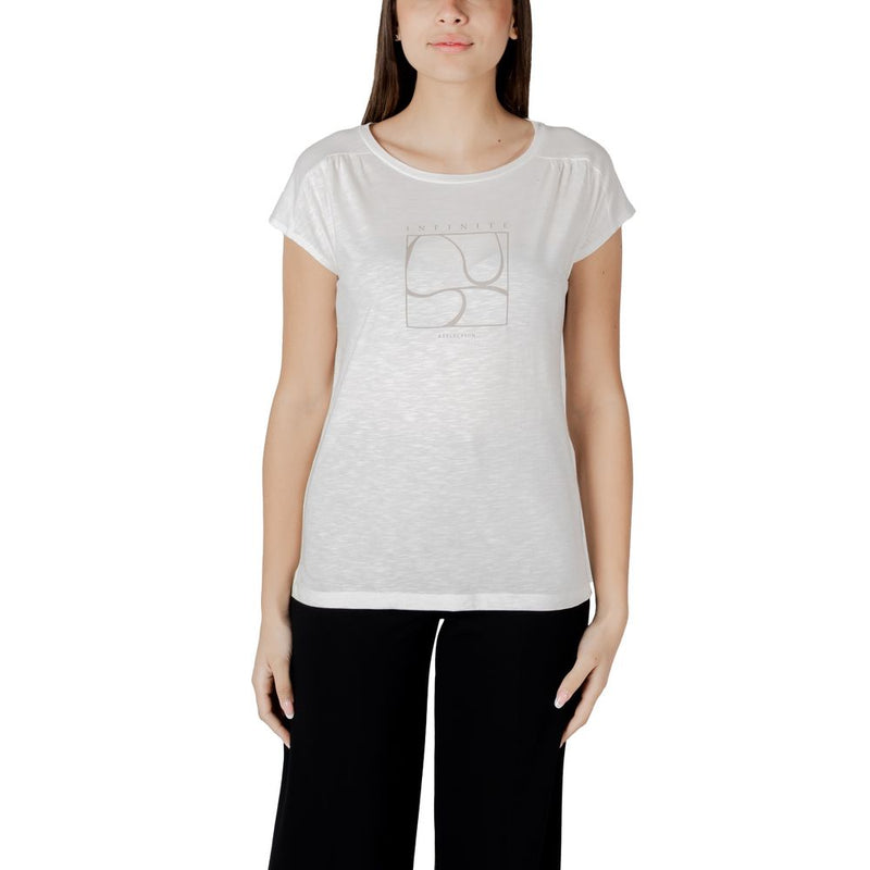 Street One T-Shirt en Coton Blanc - Haut Élégant à Manches Courtes