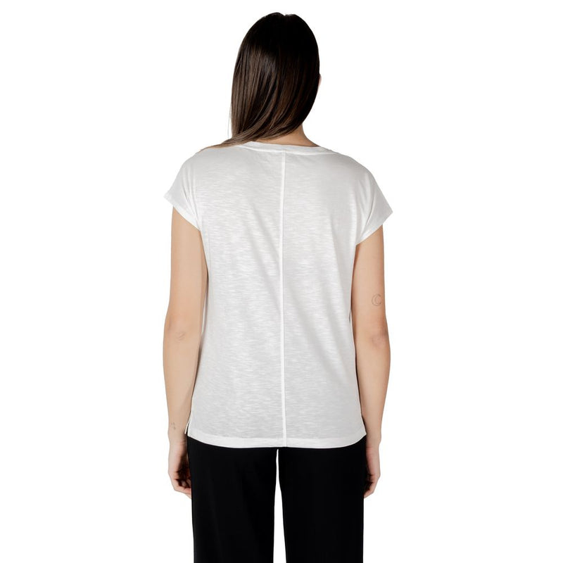 Street One T-Shirt en Coton Blanc - Haut Élégant à Manches Courtes