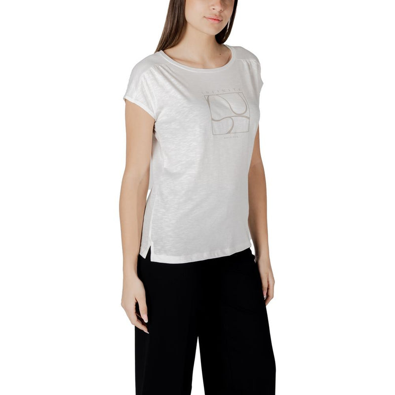 Street One T-Shirt en Coton Blanc - Haut Élégant à Manches Courtes