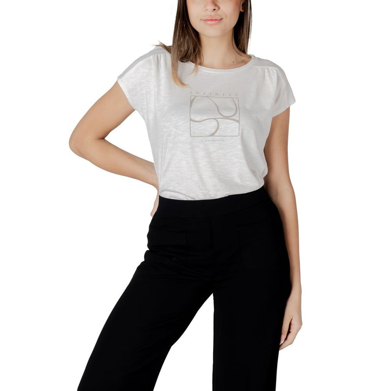 Street One T-Shirt en Coton Blanc - Haut Élégant à Manches Courtes