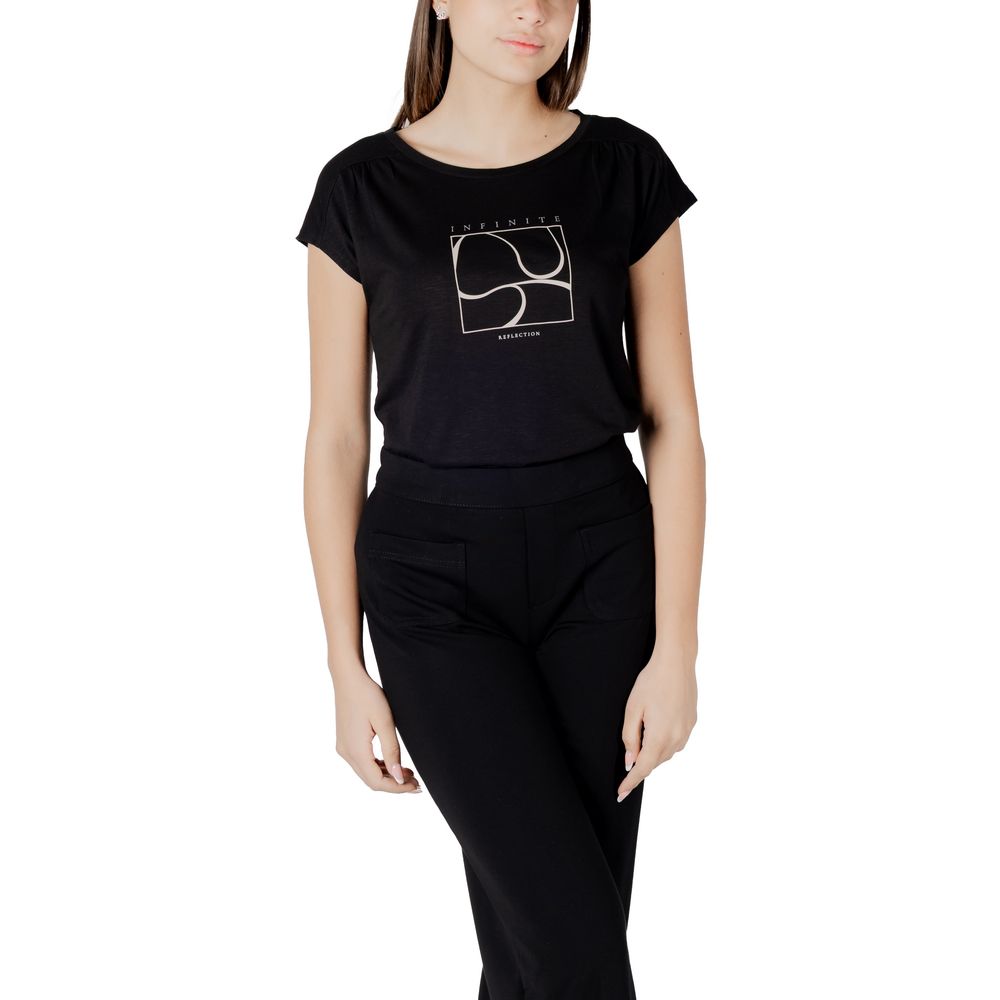 T-shirt en coton noir Street One - Élégant et polyvalent