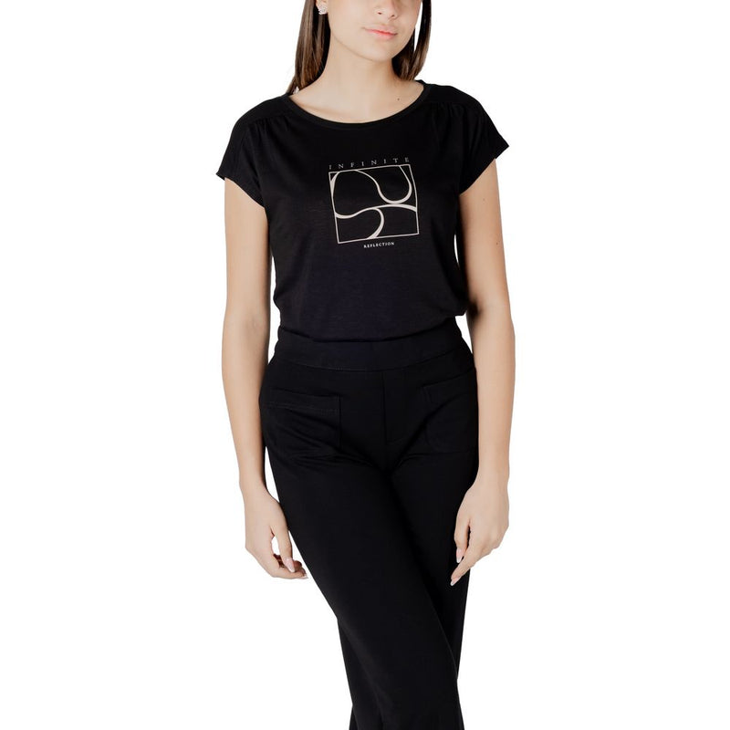 T-shirt en coton noir Street One - Élégant et polyvalent