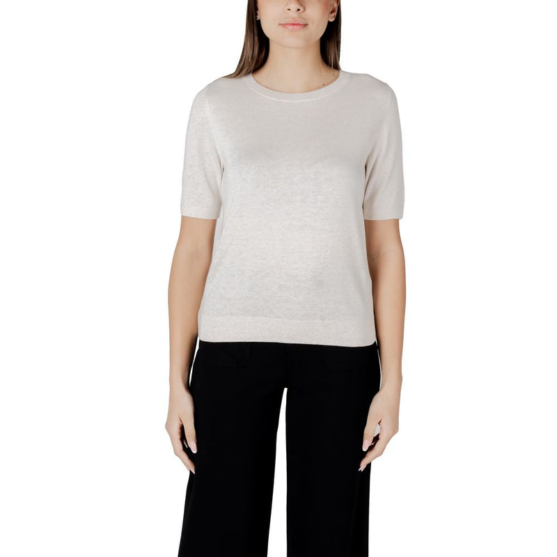 Street One Beige Viscose Sportswear Sweater for Women