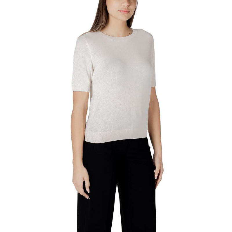 Street One Beige Viscose Sportswear Sweater for Women