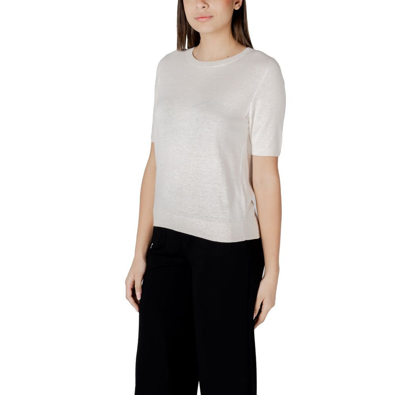 Street One Beige Viscose Sportswear Sweater for Women