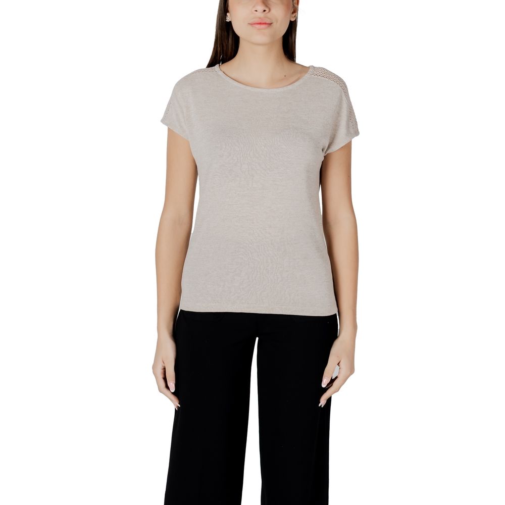 T-shirt Beige en Polyester Street One pour Femmes - Élégance et Confort