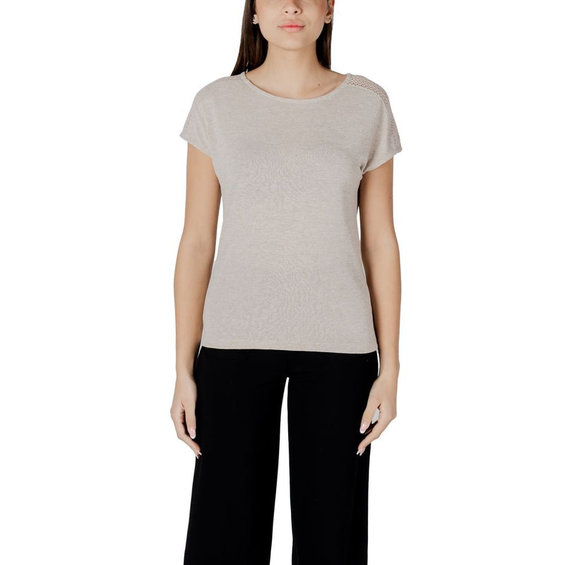 T-shirt Beige en Polyester Street One pour Femmes - Élégance et Confort