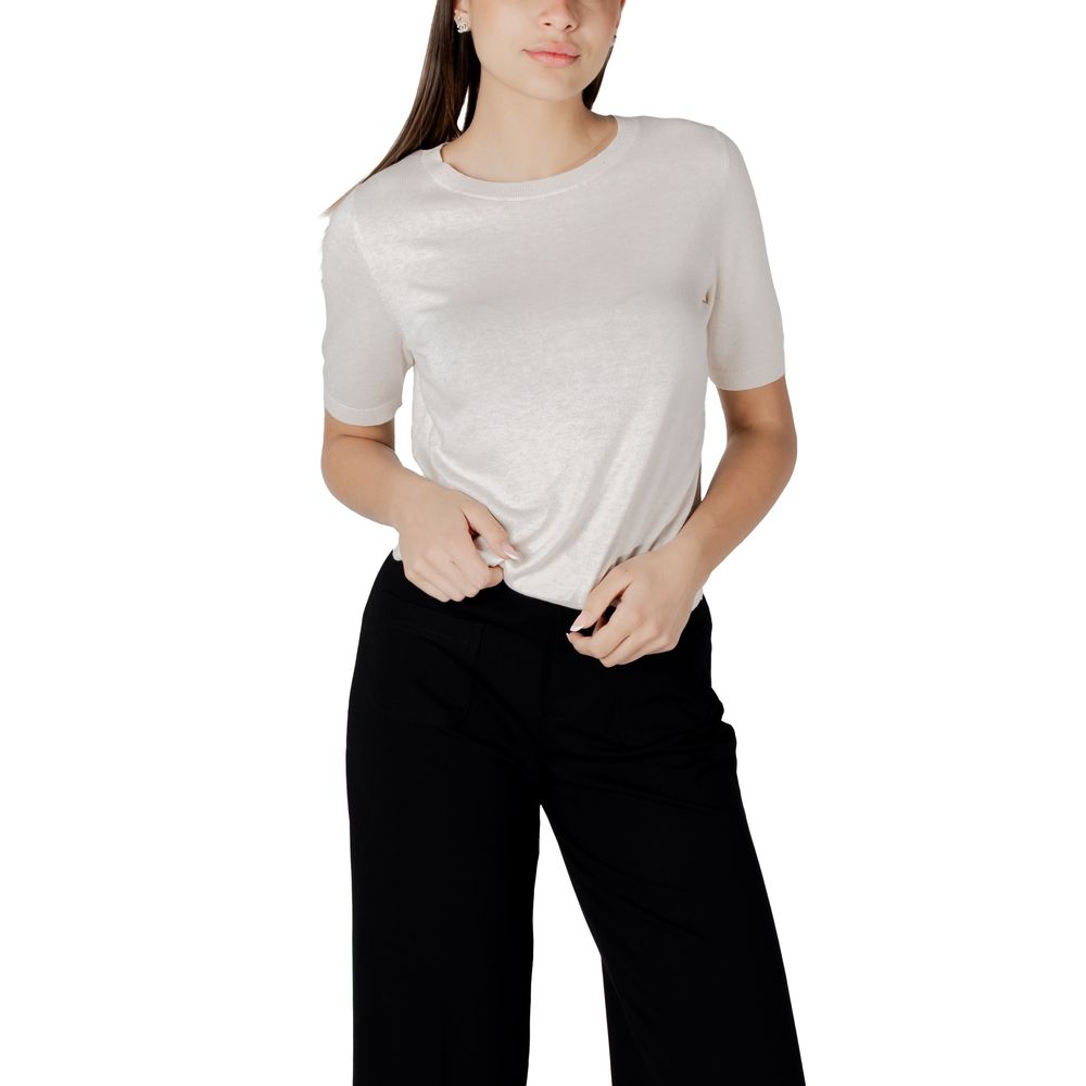 Street One Beige Viscose Sportswear Sweater for Women