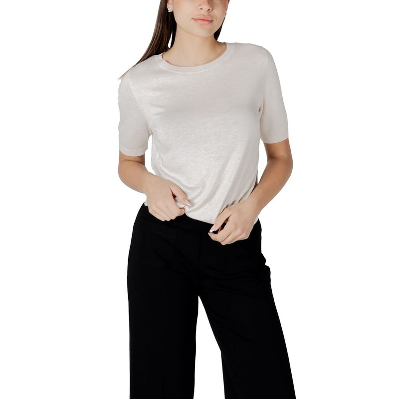 Street One Beige Viscose Sportswear Sweater for Women