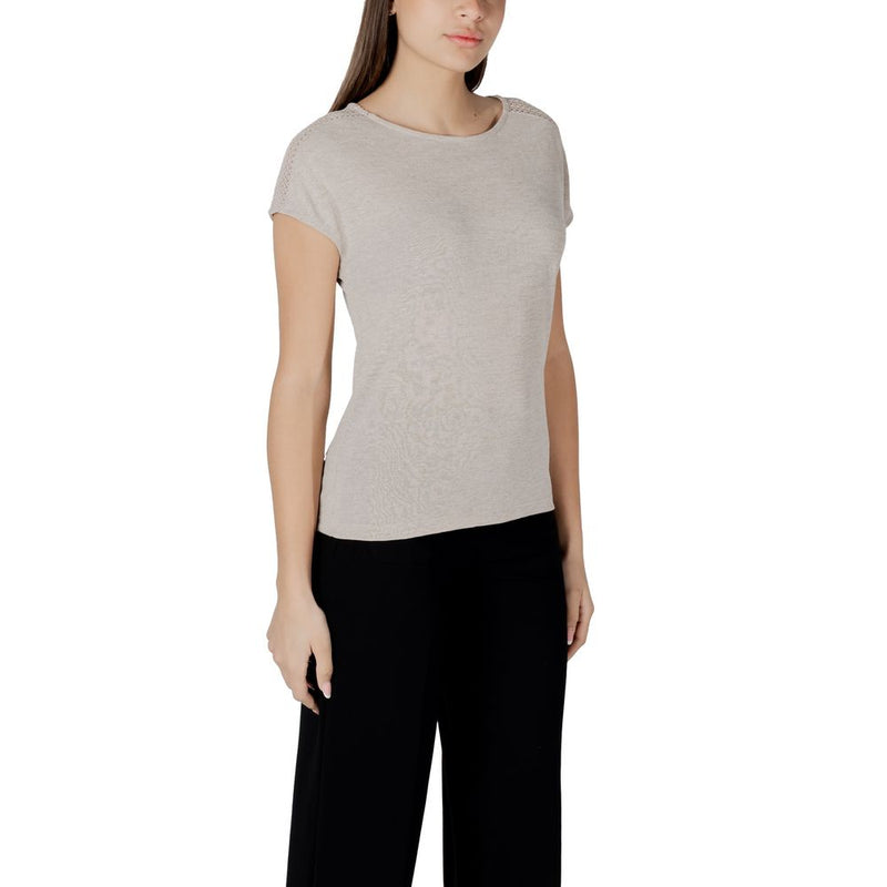 T-shirt Beige en Polyester Street One pour Femmes - Élégance et Confort