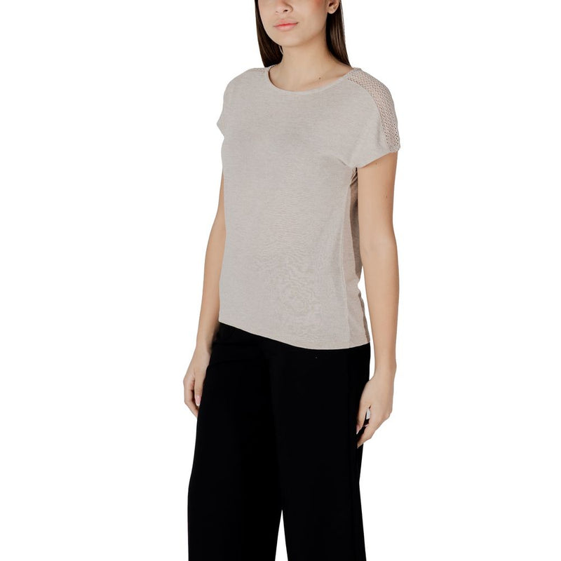 T-shirt Beige en Polyester Street One pour Femmes - Élégance et Confort