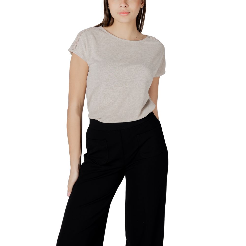 T-shirt Beige en Polyester Street One pour Femmes - Élégance et Confort