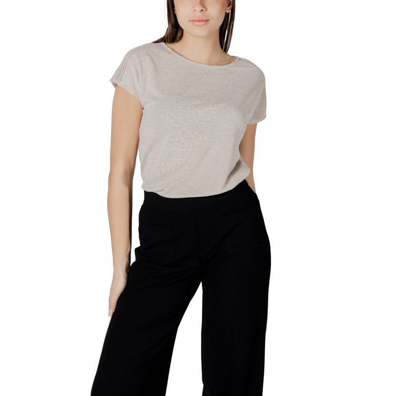 T-shirt Beige en Polyester Street One pour Femmes - Élégance et Confort