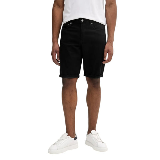 Calvin Klein Jeans Black Cotton Bermuda Shorts for Men