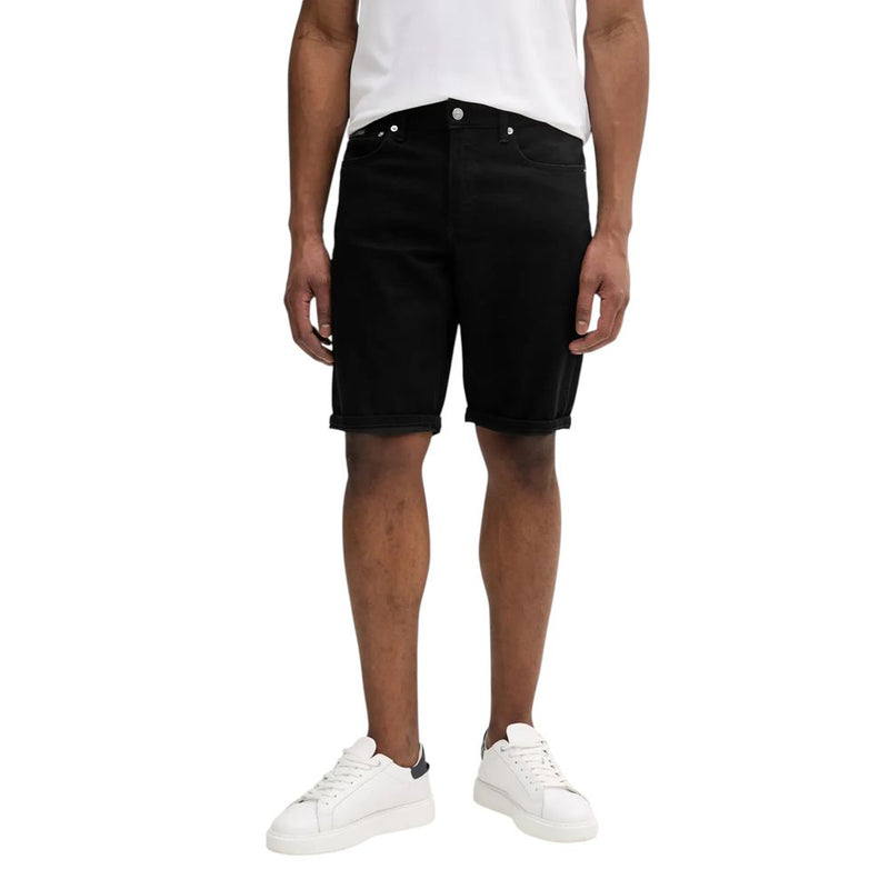 Calvin Klein Jeans Bermuda Shorts en Coton Noir pour Hommes