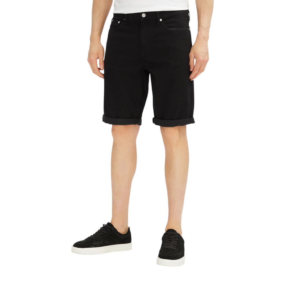 Calvin Klein Jeans Bermuda Shorts Noir en Coton pour Homme