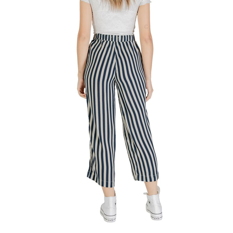 ICHI IHMARRAKECH AOP PA7 Blue Viscose Cropped Pants for Women