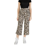 ICHI IHMARRAKECH AOP PA7 Beige Viscose Cropped Pant