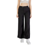 Only ONLCARO HW LINEN Black Viscose Pant