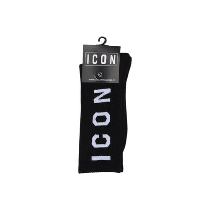 Chaussette Icon en coton noir