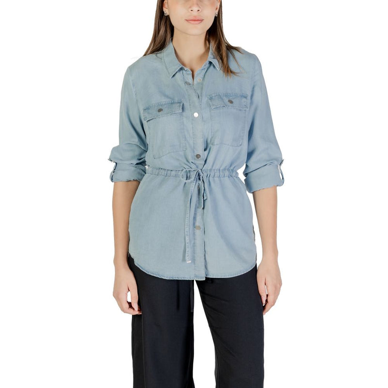 Only ONLCHARIS LIFE Light Blue Tencel Blouse - Chic & Versatile