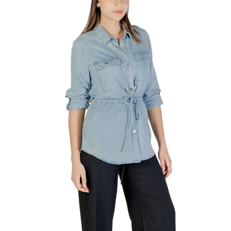 Only ONLCHARIS LIFE Light Blue Tencel Blouse - Chic & Versatile