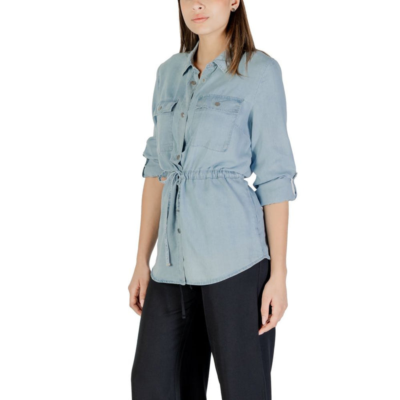 Only ONLCHARIS LIFE Light Blue Tencel Blouse - Chic & Versatile