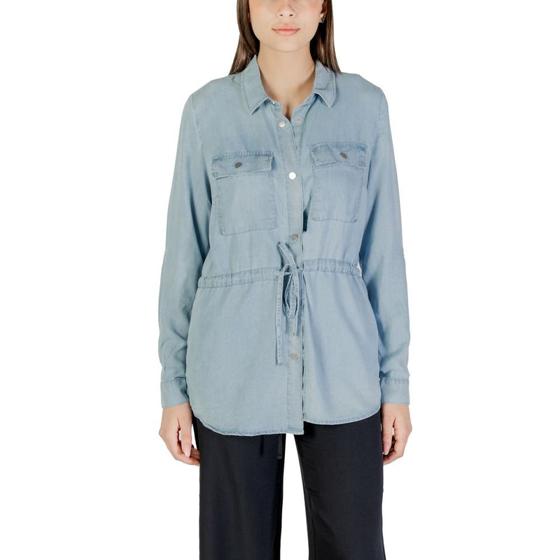 Only ONLCHARIS LIFE Light Blue Tencel Blouse - Chic & Versatile