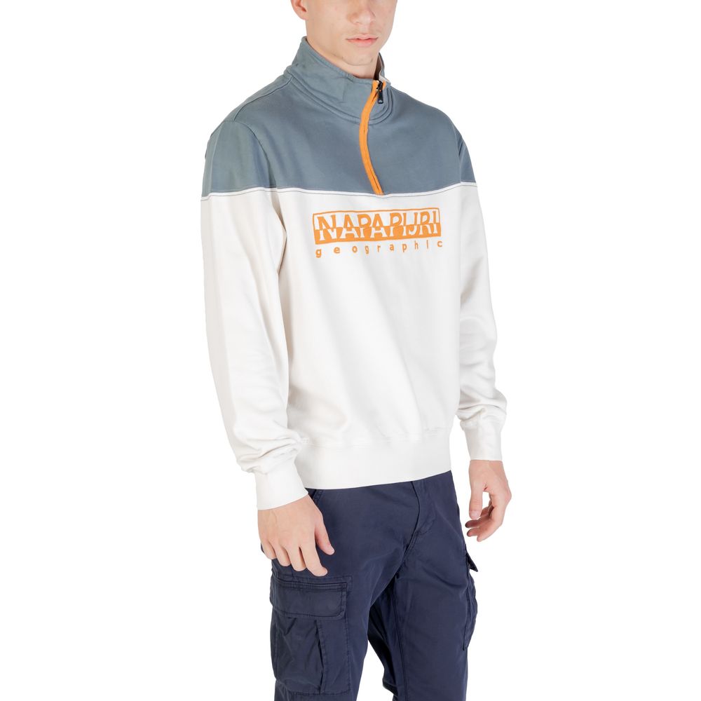 Napapijri Cream Cotton Sweatshirt