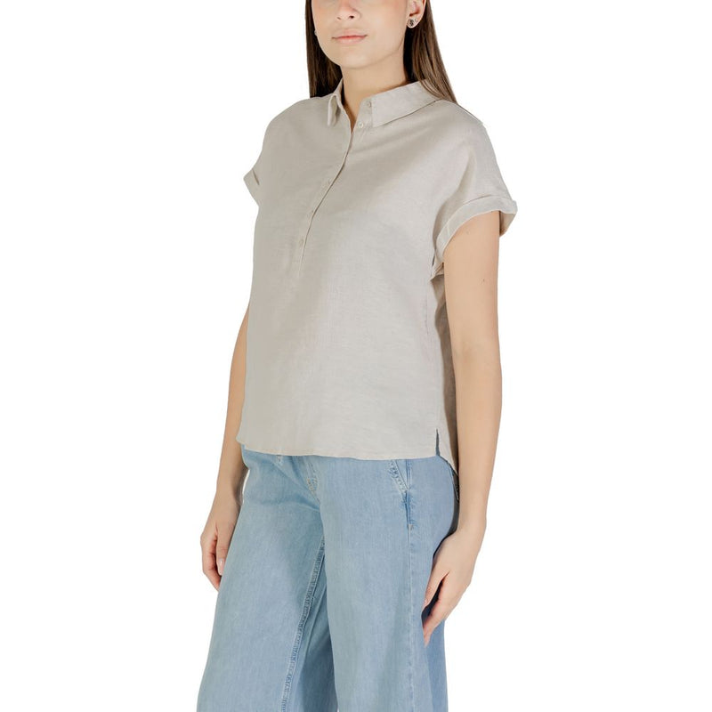Street One Bicolor Linen Blouse - Élégance et Confort