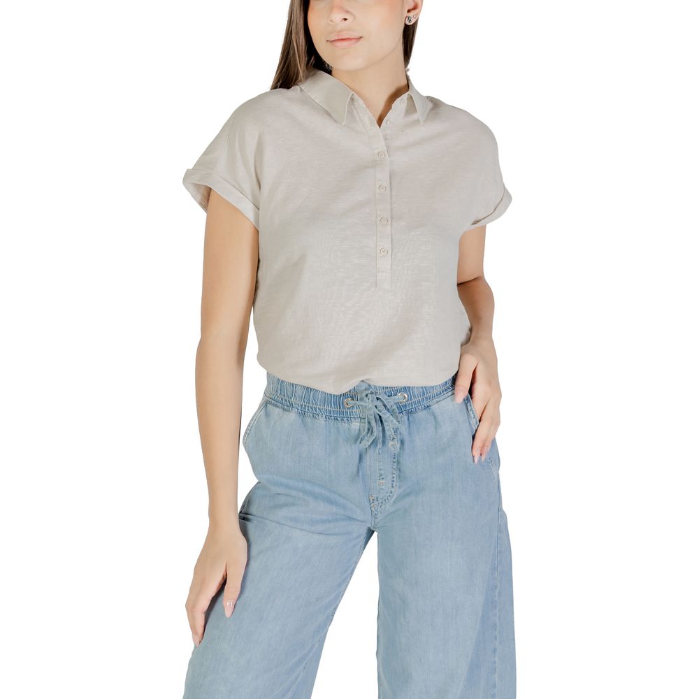 Street One Bicolor Linen Blouse - Stylish and Comfortable