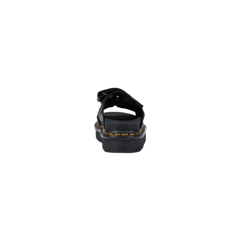 Dr. Martens Raine Slide Black Leather Platform Shoes for Women