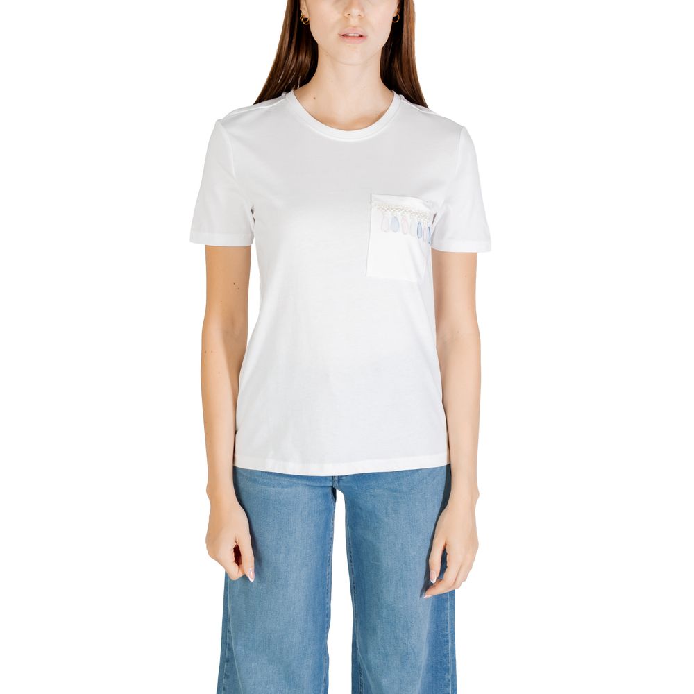 Only White Organic Cotton T-Shirt ONLELIS - Style and Comfort