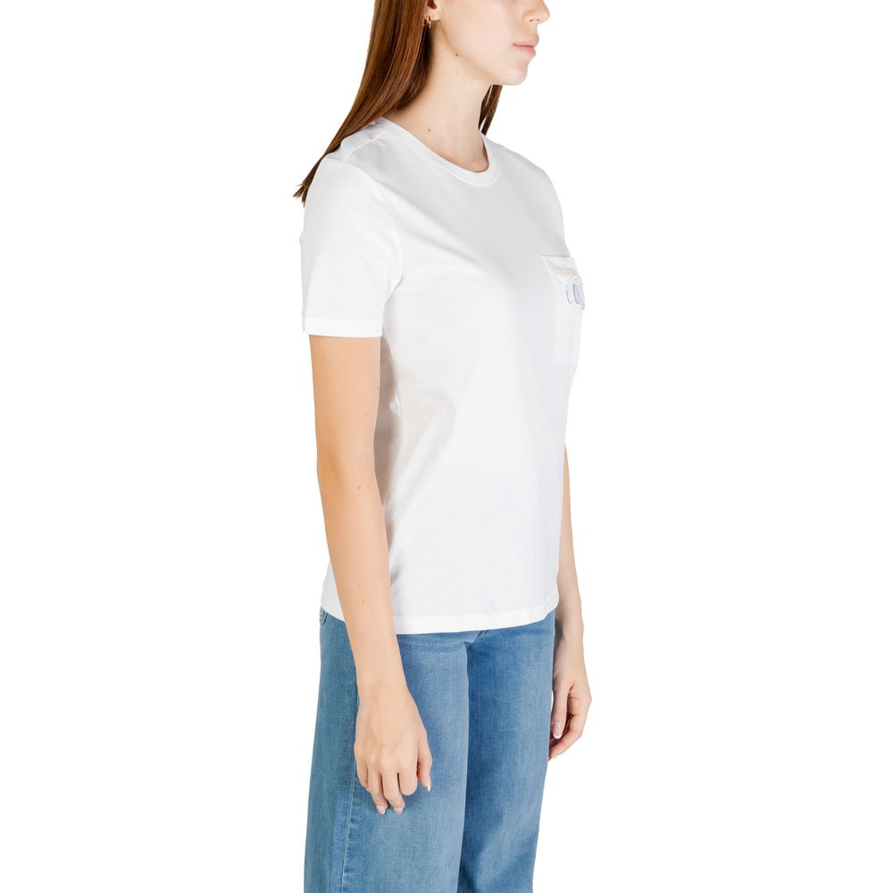 Only White Organic Cotton T-Shirt ONLELIS - Style and Comfort