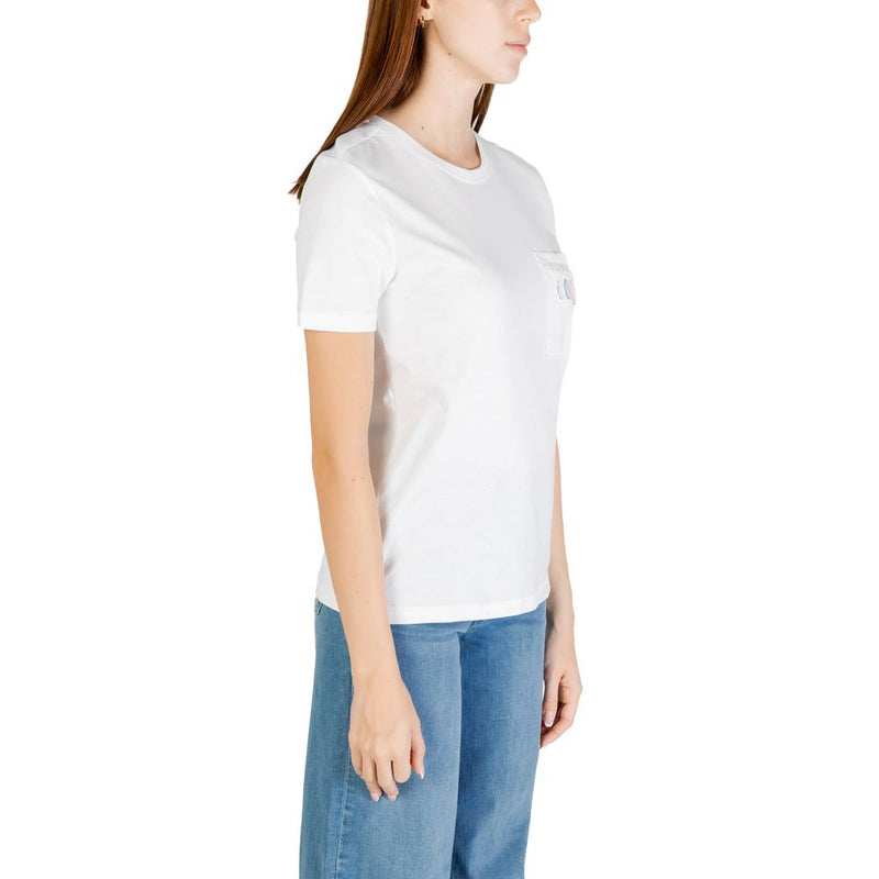 Only White Organic Cotton T-Shirt ONLELIS - Style and Comfort