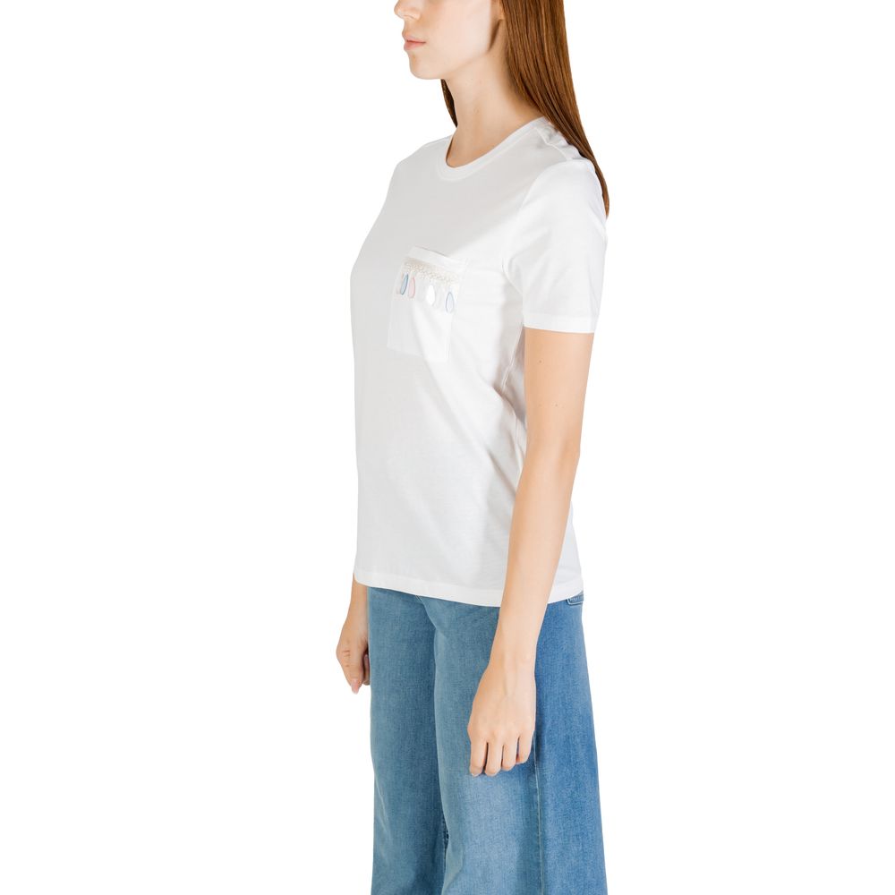 Only White Organic Cotton T-Shirt ONLELIS - Style and Comfort